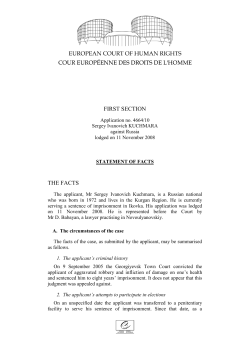 first section the facts