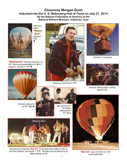 Chauncey Morgan Dunn - National Balloon Museum