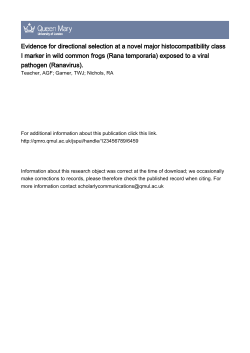 Evidence for directional selection at a novel major histocompatibility