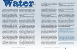 Summary of water rights and water quality issues