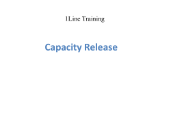 Capacity Release