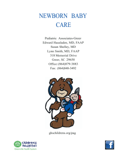 newborn baby care - GHS Children`s Hospital