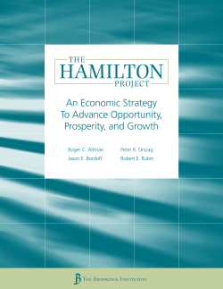- The Hamilton Project