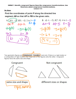 4-4 Congruent Figures - White Plains Public Schools