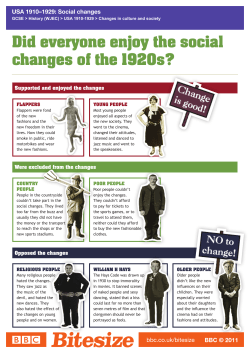 Did everyone enjoy the social changes of the 1920s?