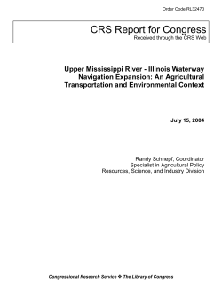 Upper Mississippi River - Illinois Waterway Navigation Expansion
