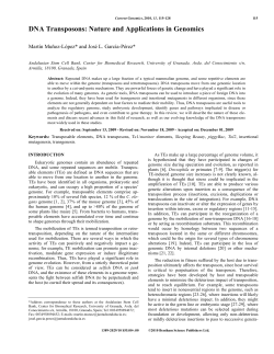 DNA Transposons: Nature and Applications in Genomics