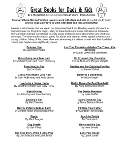 Informational Handout: Great Books for Dads