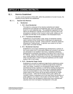 article 2. zoning districts