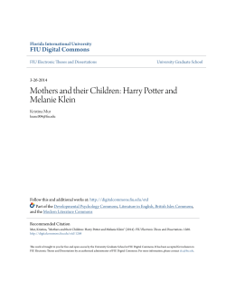Mothers and their Children: Harry Potter and Melanie Klein