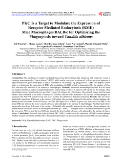 PKC Is a Target to Modulate the Expression of Receptor Mediated