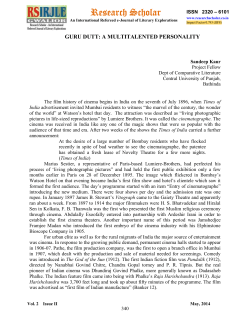 guru dutt - Research Scholar