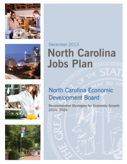 North Carolina Jobs Plan