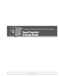 Sound Properties and Design Details