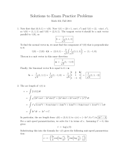 Solutions to the Practice Problems