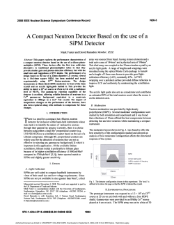 A Compact Neutron Detector Based on the use of a SiPM