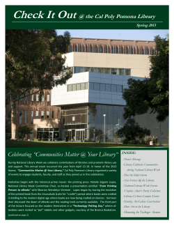 Spring 2013 - Cal Poly Pomona