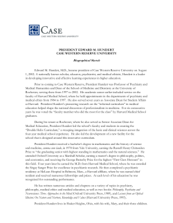 Biographical Sketch - Case Western Reserve University