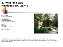 37 Wild Pine Way Highlands, NC 28741