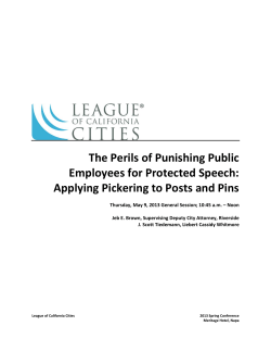 The Perils of Punishing Public Employees for Protected