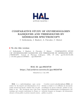 comparative study of oxyhemoglobin radiolysis and