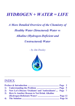 hydrogen + water = life - Crystal Blue Enterprises