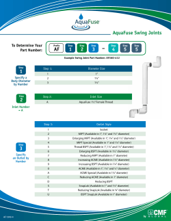 AquaFuse® Swing Joints