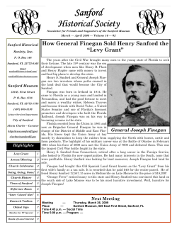 March - Sanford Historical Society, Inc.