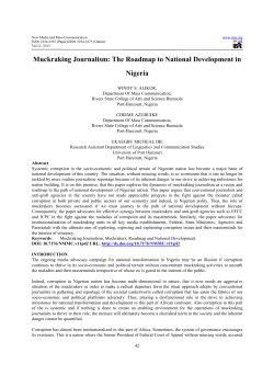 Muckraking Journalism: The Roadmap to National