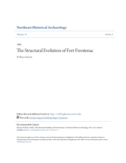 The Structural Evolution of Fort Frontenac