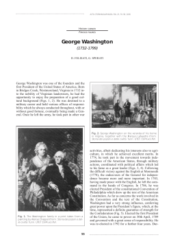 George Washington (1732-1799) - Acta Otorhinolaryngologica Italica
