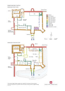 a plan of portchester castle