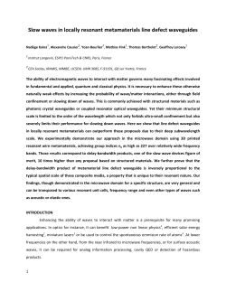 Slow waves in locally resonant metamaterials line defect waveguides