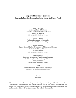 Sequential Preference Questions Factors Influencing Completion