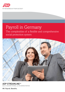 Payroll in Germany - it