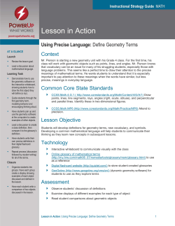 Lesson in Action - PowerUp WHAT WORKS