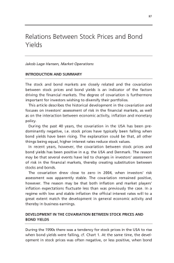 Relations Between Stock Prices and Bond Yields