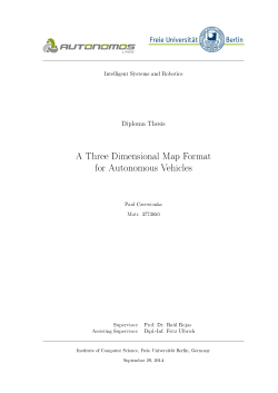 A Three Dimensional Map Format for Autonomous Vehicles