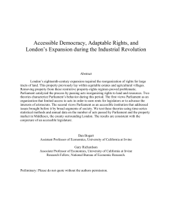 Accessible Democracy, Adaptable Rights, and London`s Expansion