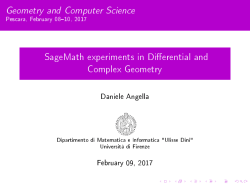 Slides - Dipartimento di Scienze