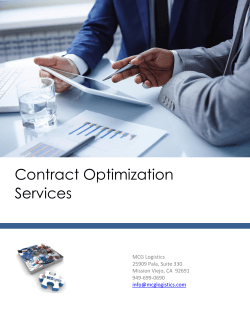 Contract Optimization Services