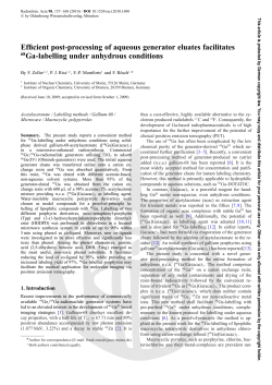 Efficient post-processing of aqueous generator eluates facilitates