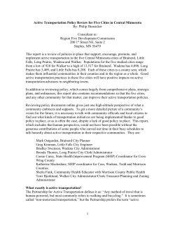 Active Transportation Policy Review