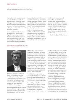 Billy Purves (1933–2014)