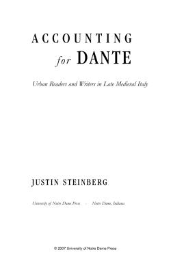 for DANTE - University of Notre Dame