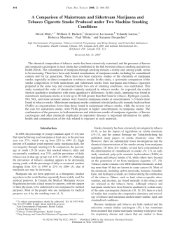 A Comparison of Mainstream and Sidestream