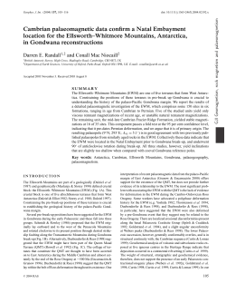 Cambrian palaeomagnetic data confirm a Natal Embayment location