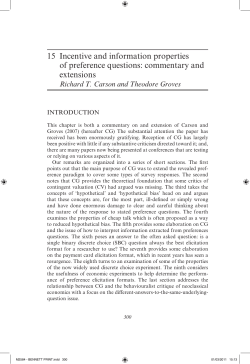 Incentive and information properties of preference