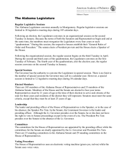 Understanding the state legislative process.