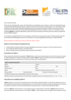 Industrial Survey - Lake County, Ohio